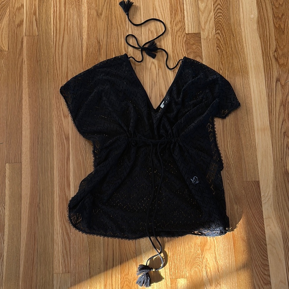 New Chic Black Lace Cover-Up